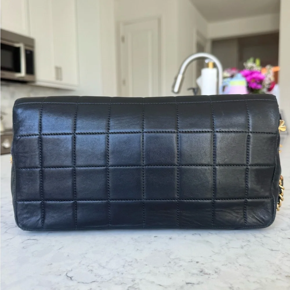 RARE Chanel Lucky Charm Chocolate Bar Flap Bag Black Gold 13 Series Collector - Picture 5 of 15